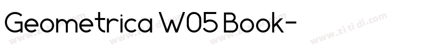 Geometrica W05 Book字体转换